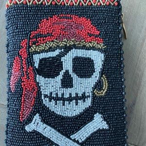 The Plank Pirate Skull Crossbody Phone Bag